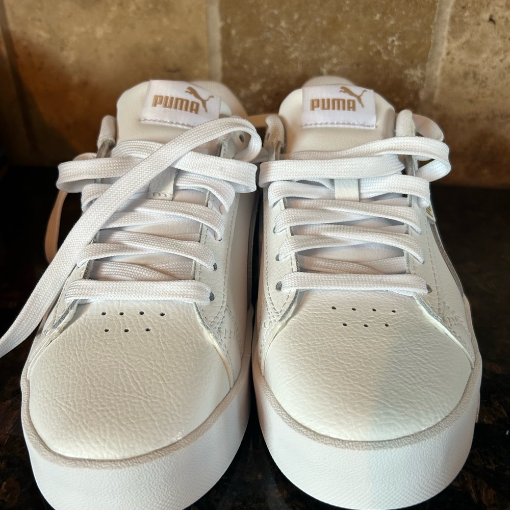 Puma Classic White Leather Sneakers